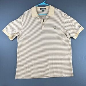Masters Yellow Short with Navy Stripes Polo Shirt - Men's